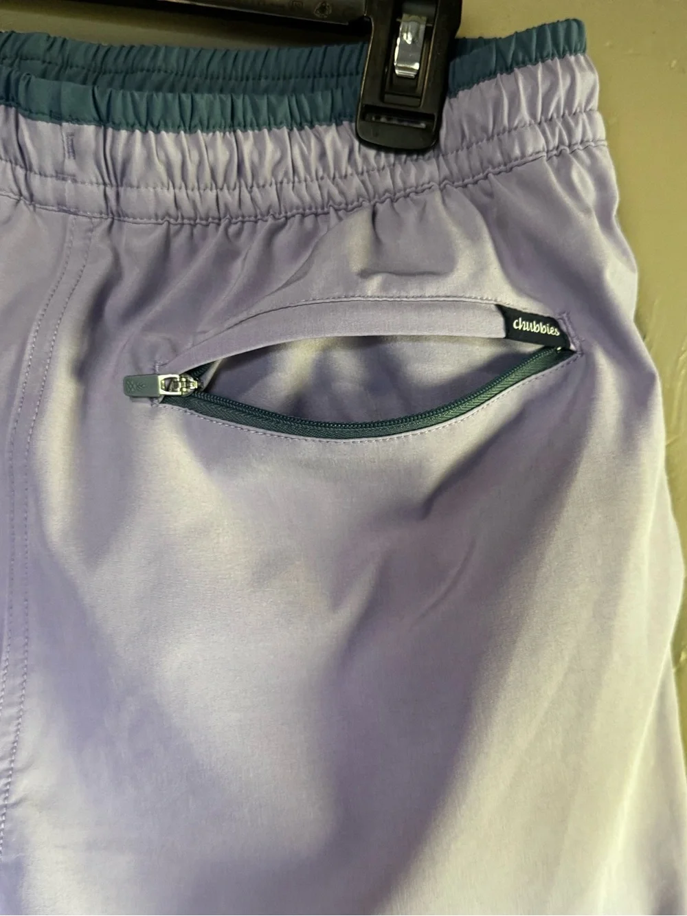 Chubbies Lavender Swim Trunks with Drawstring Waist